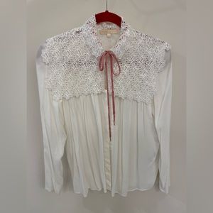 Maje lace shirt size 1